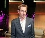 Ryan Tubridy on the set of the Late Late Show